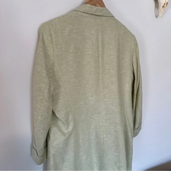 Anne Klein Light Green Linen Blend Blazer - Picture 7 of 10